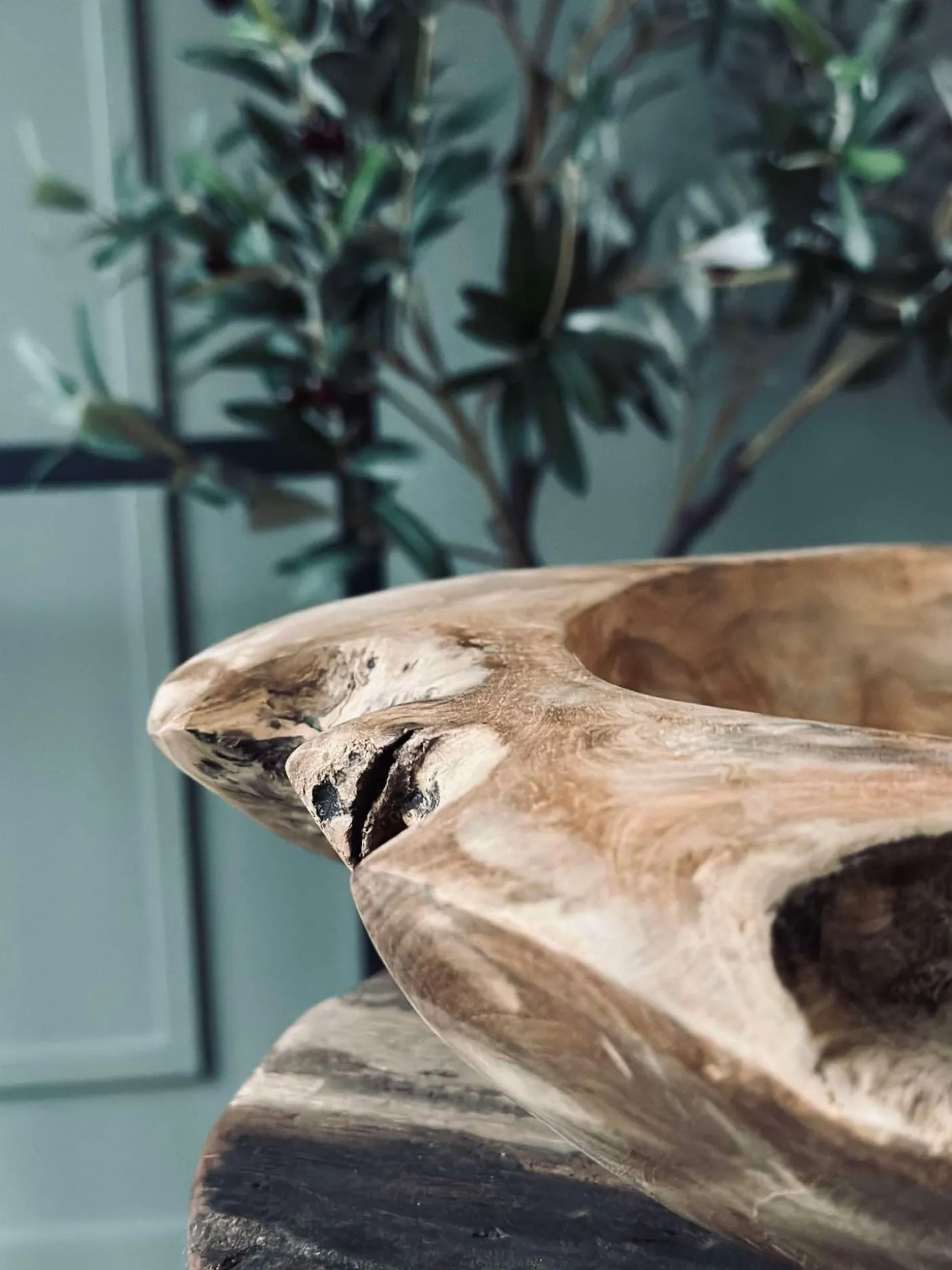 Skål af teakrod – Large