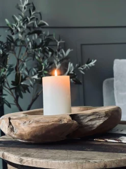 Skål af teakrod – Large