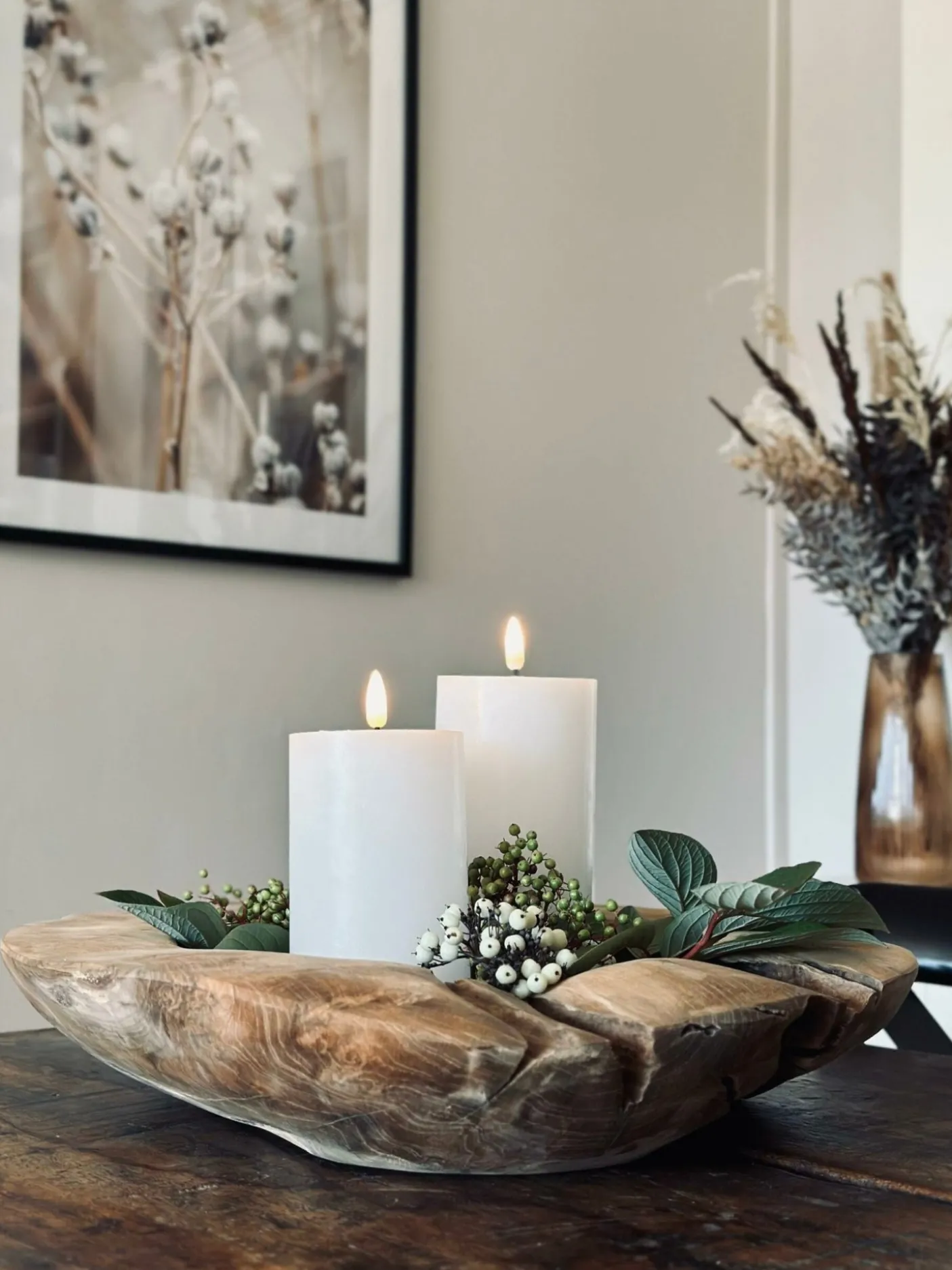 Skål af teakrod – Large