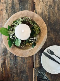 Skål af teakrod – Medium