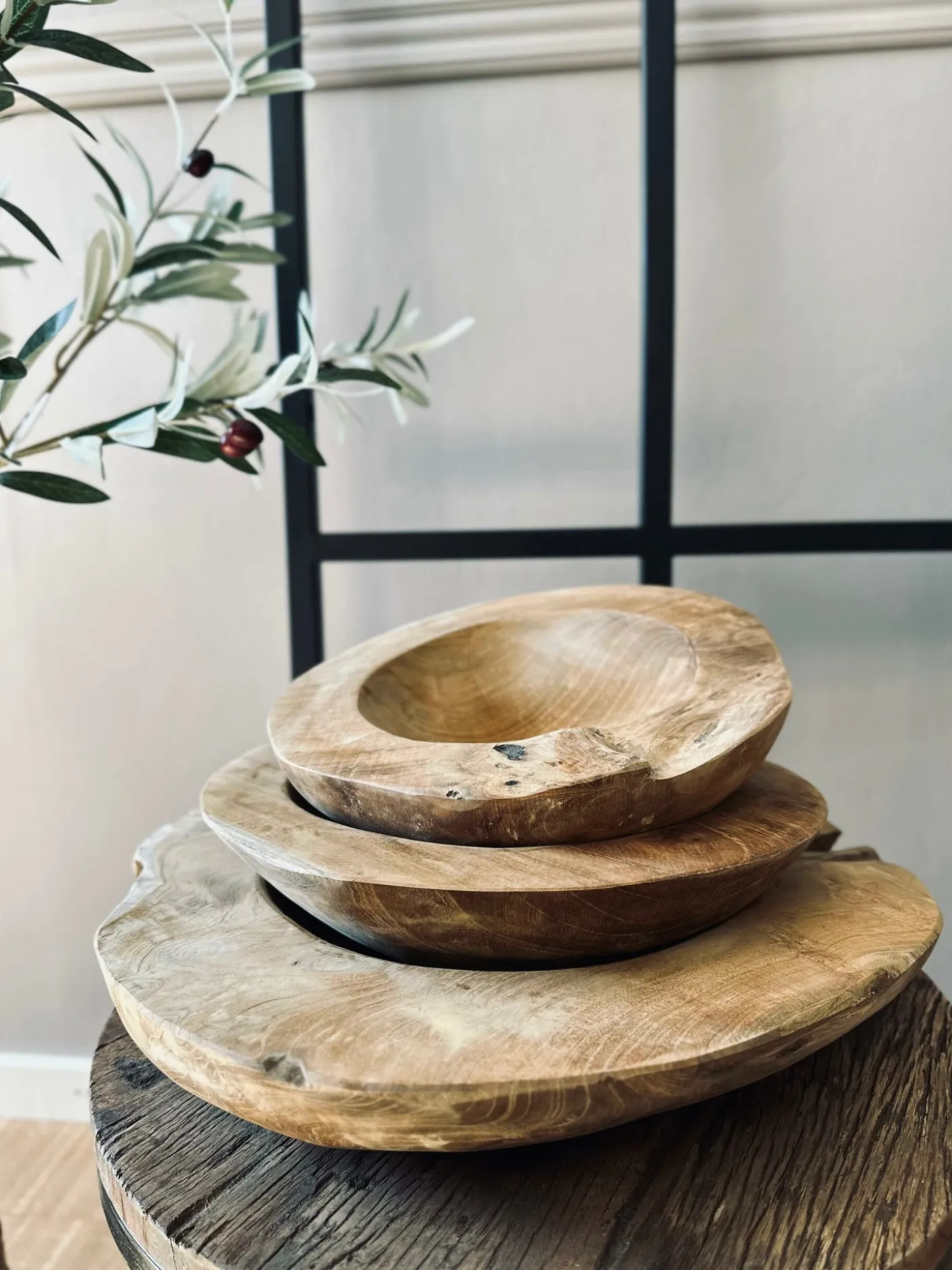 Skål af teakrod – Small