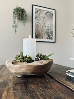 Skål af teakrod – Small