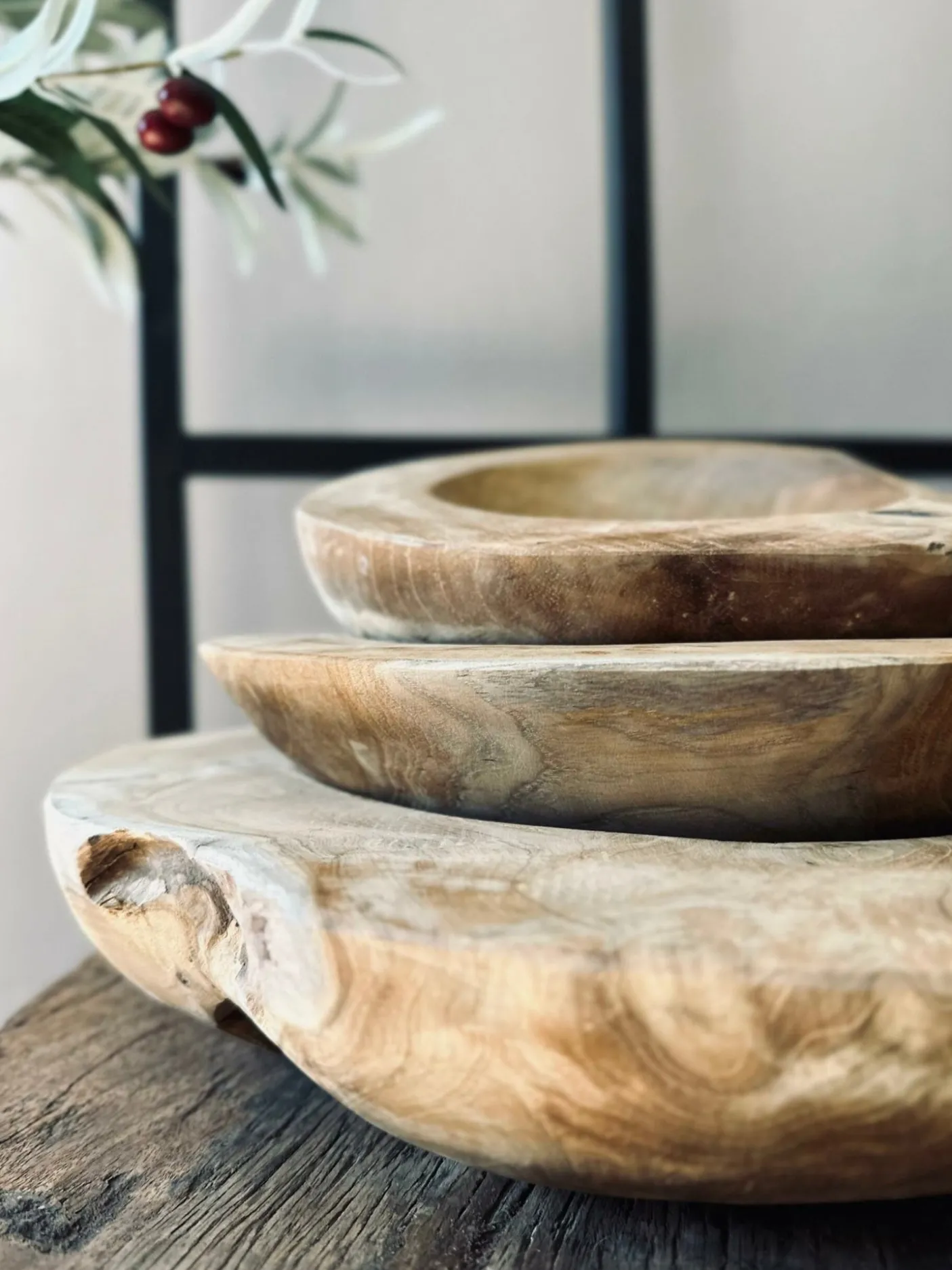 Skål af teakrod – Small