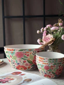 Skål flower melamin