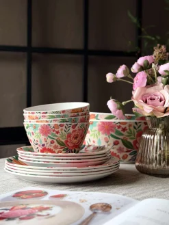 Skål flower melamin