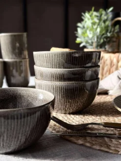 Skål Lydia keramik - Sæt med 4 stk
