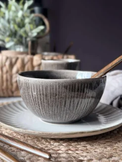 Skål Lydia keramik - Sæt med 4 stk