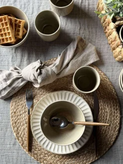 Skål Lydia keramik - Sæt med 4 stk Beige