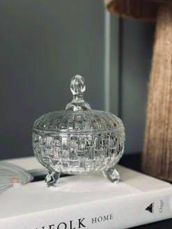 Skål med låg i glas 200ml.