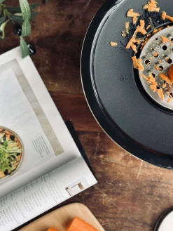 Skål med snittelåg - Rustfrit stål