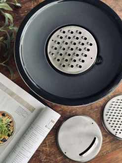 Skål med snittelåg - Rustfrit stål