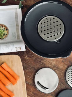 Skål med snittelåg - Rustfrit stål