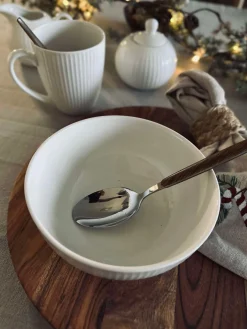 Skål Riflet - Porcelæn