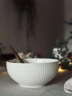 Skål Riflet - Porcelæn