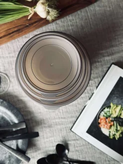 Skåle med låg - Sæt med 3 stk. White