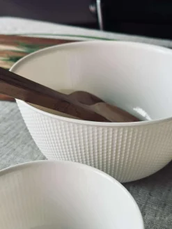 Skåle med låg - Sæt med 3 stk. White