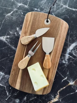 Skærebræt med osteknive - God til tapas