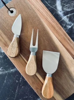 Skærebræt med osteknive - God til tapas