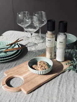 Skærebræt med rund håndtag - 40x20