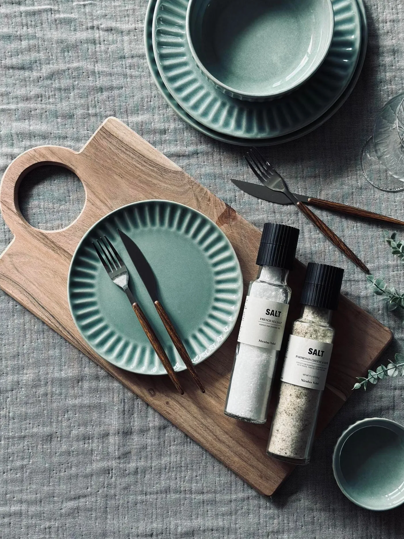 Skærebræt med rund håndtag 50x25