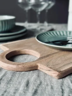 Skærebræt med rund håndtag 50x25