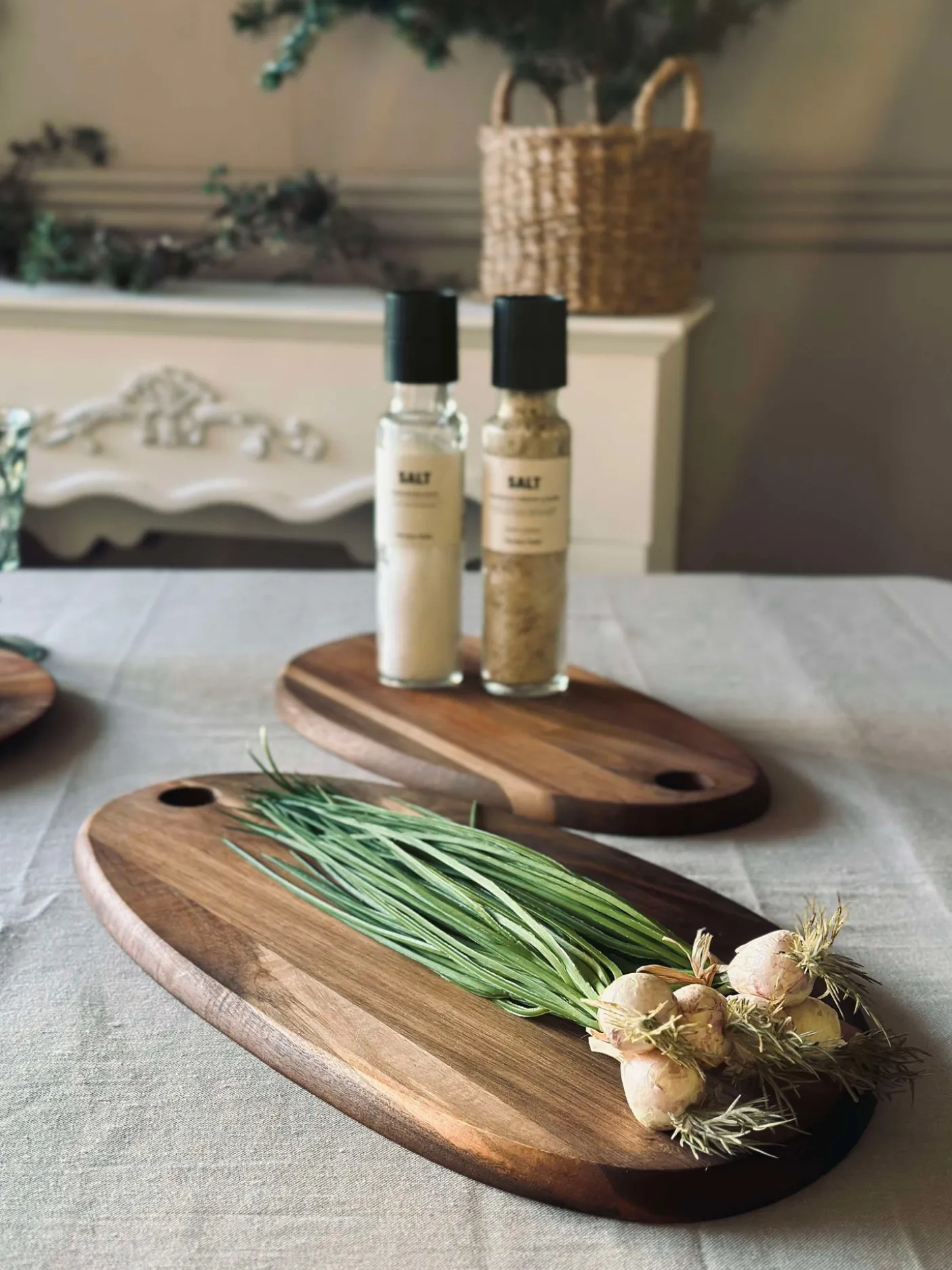 Skærebræt organisk akacia 45 cm