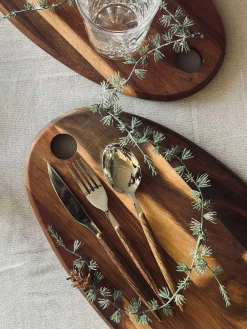 Skærebræt organisk akacia 45 cm