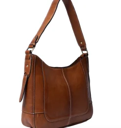 Skuldertaske Neri Small - Walnut