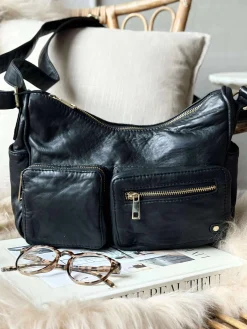 Skuldertaske Sienna - Black gold