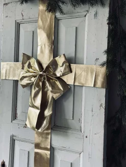 Sløjfe til dør - Guld