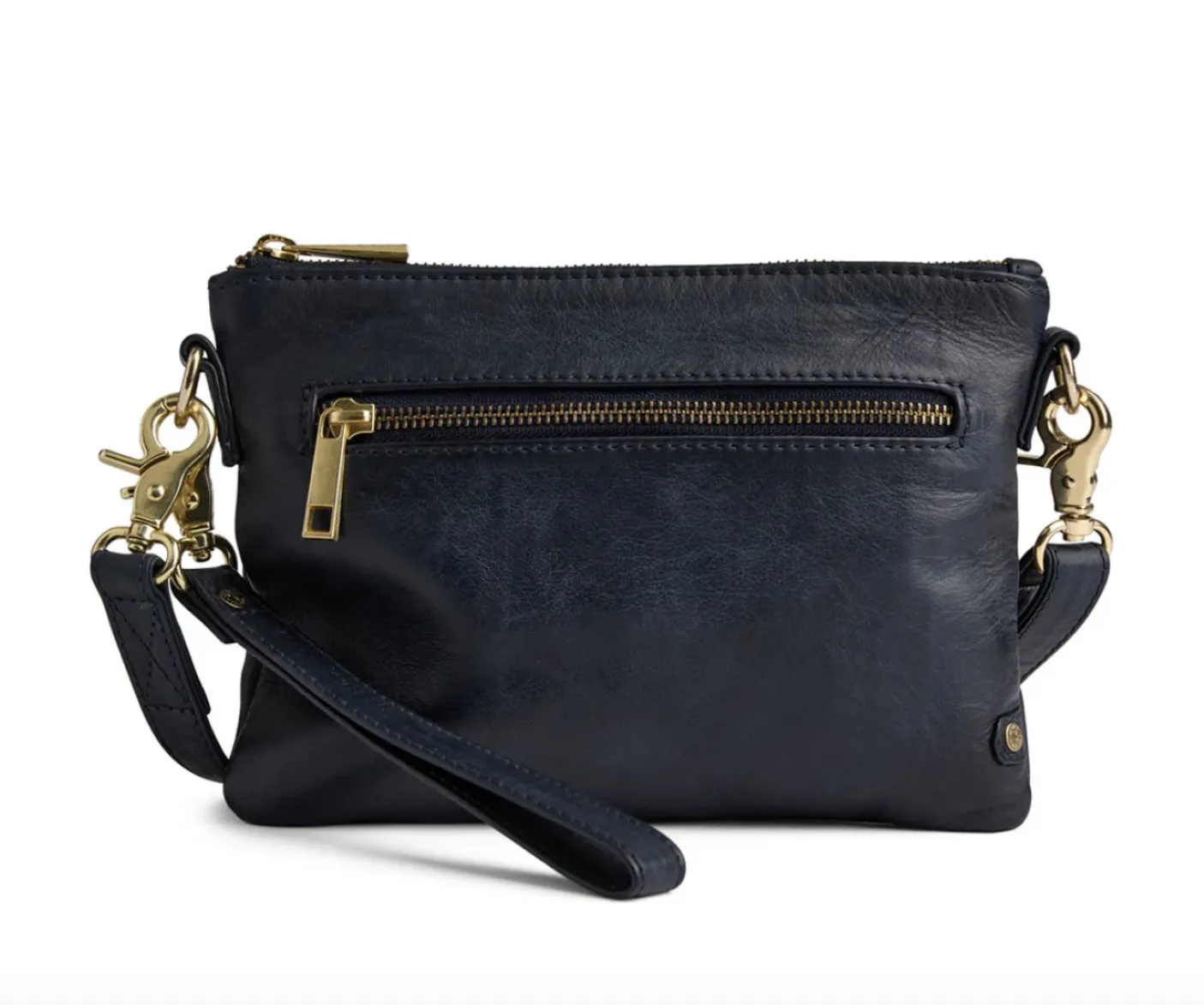 Smuk læder clutch - LADY Midnight Blue