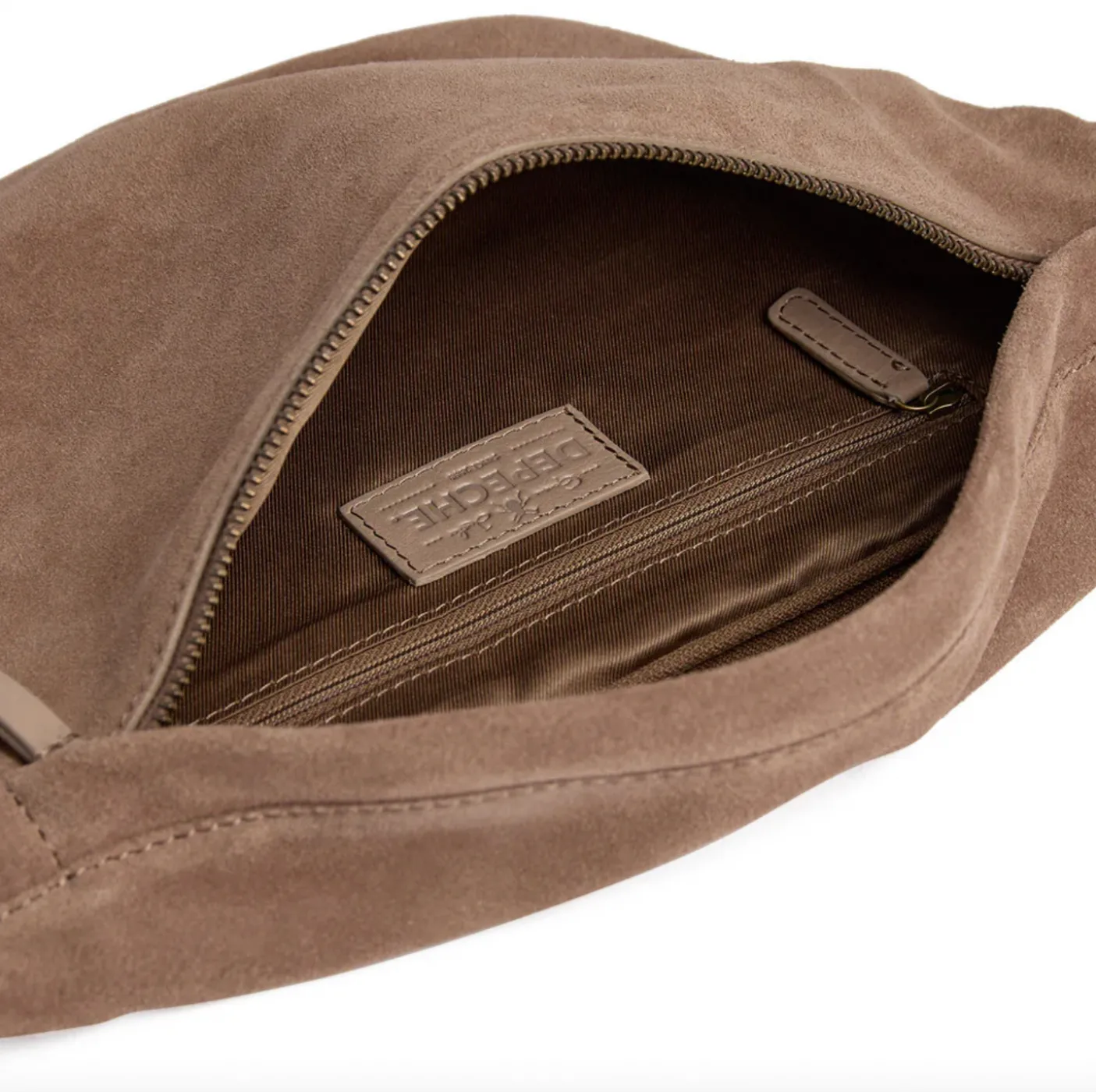 Smuk ruskindsbumbag - Taupe