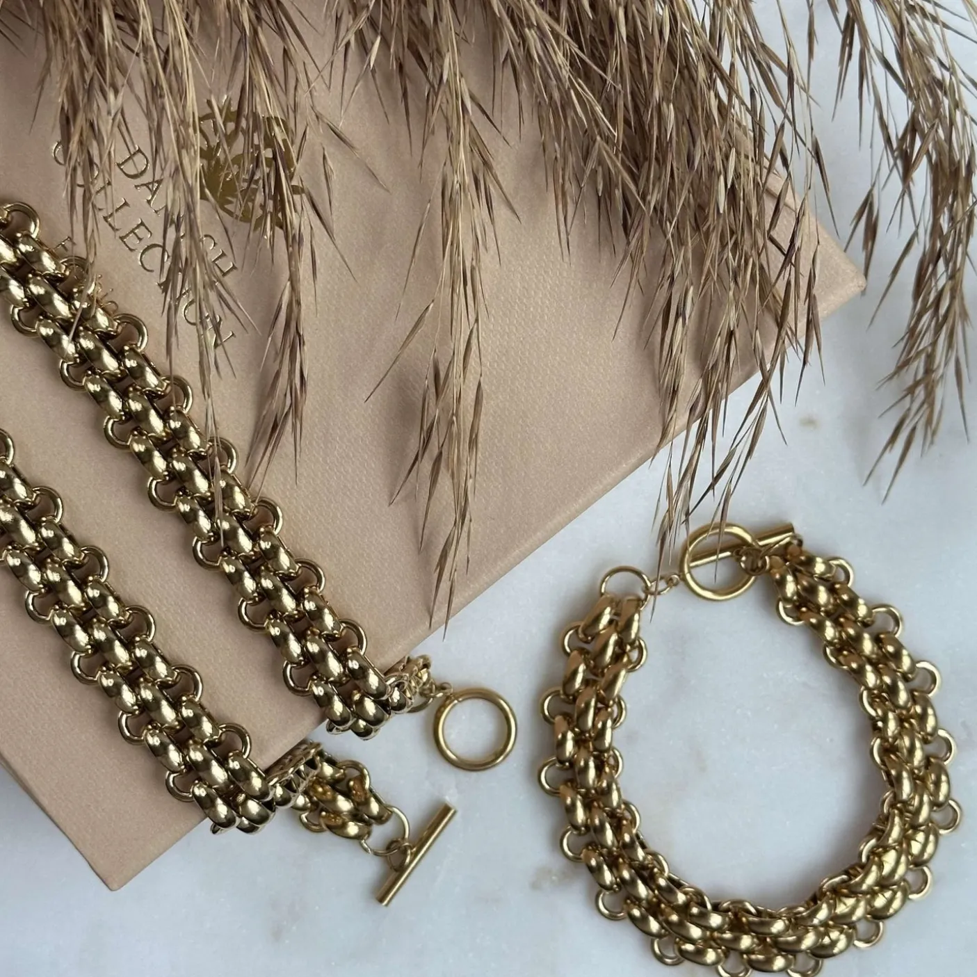 Smykkesæt ATHENA – Forgyldt