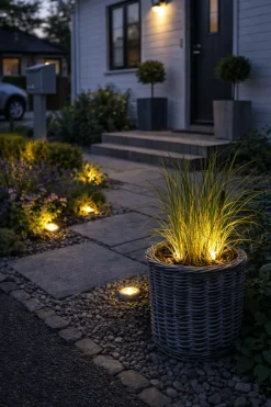 Solcelle spots MINI – Sæt med 4 stk