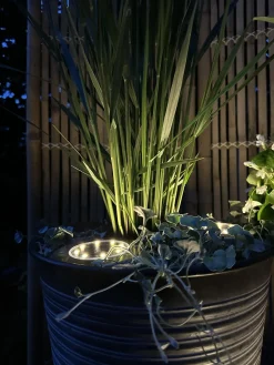 Solcelle spots SILVER – Sæt med 4 stk