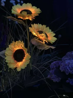 Solsikke med solceller