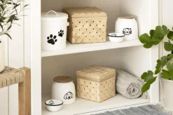 Spand m/låg hvid m/potemotiv - 5 liter