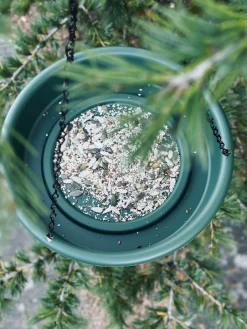 Sæt med fuglebad og foderbræt