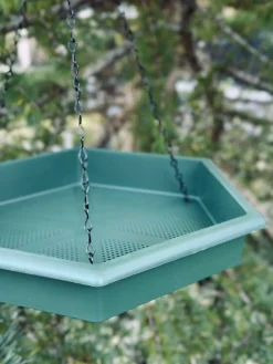 Sæt med fuglebad og foderbræt