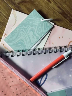 Sæt med notesbøger og taske - Pastel