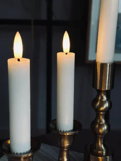 Stagelys Hvid 2 stk. - Flere størrelser