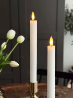 Stagelys Hvid 2 stk. - Flere størrelser