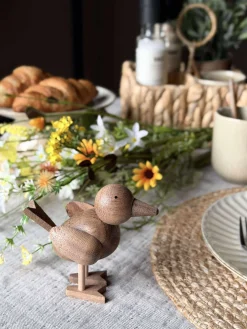 Stående Fugl - Amber Brun