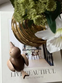 Stående Fugl - Amber Brun