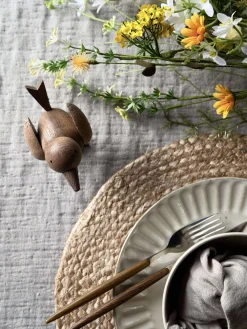 Stående Fugl - Amber Brun