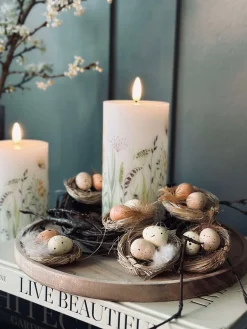 6stk. Reder med påskeæg - Borddekoration