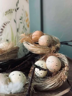 6stk. Reder med påskeæg - Borddekoration