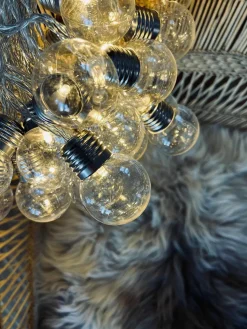 Stor Lyskæde med 50 LED pære og farveskift - Godkendt til inde og ude