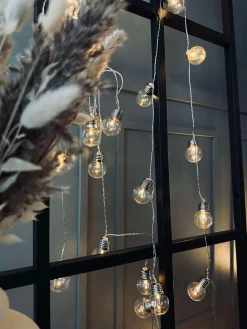 Stor Lyskæde med 50 LED pære og farveskift - Godkendt til inde og ude