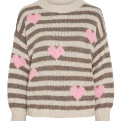 Strik - Beige striber